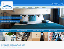 Tablet Screenshot of hotel-am-hillmannplatz.de